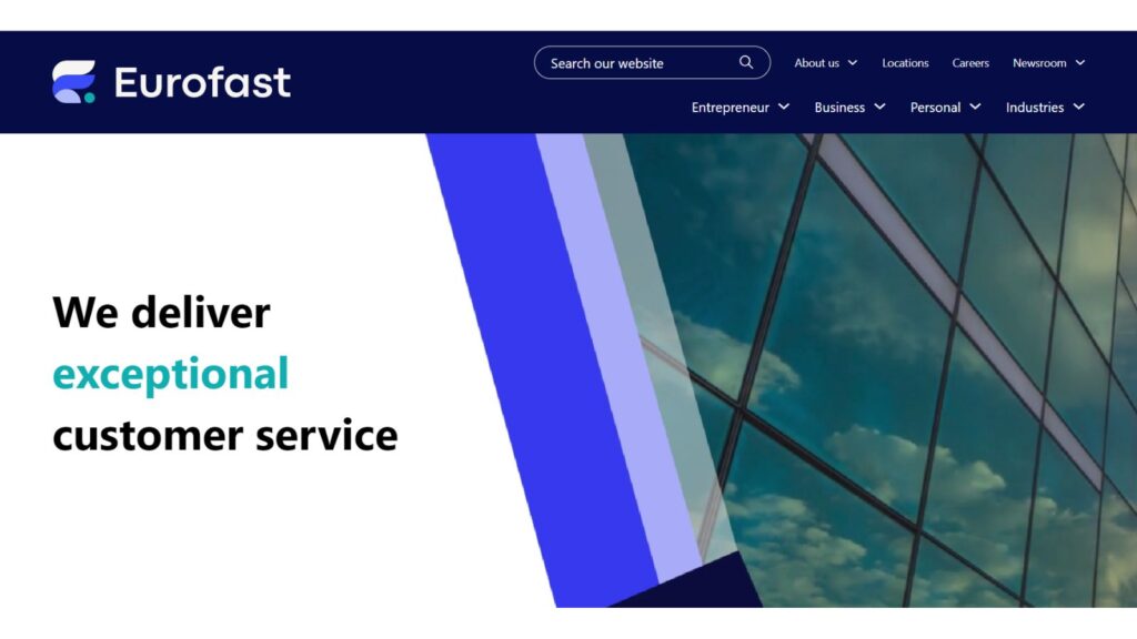 Website for Eurofast consulting business company 1 website development for eurofast consulting business company
