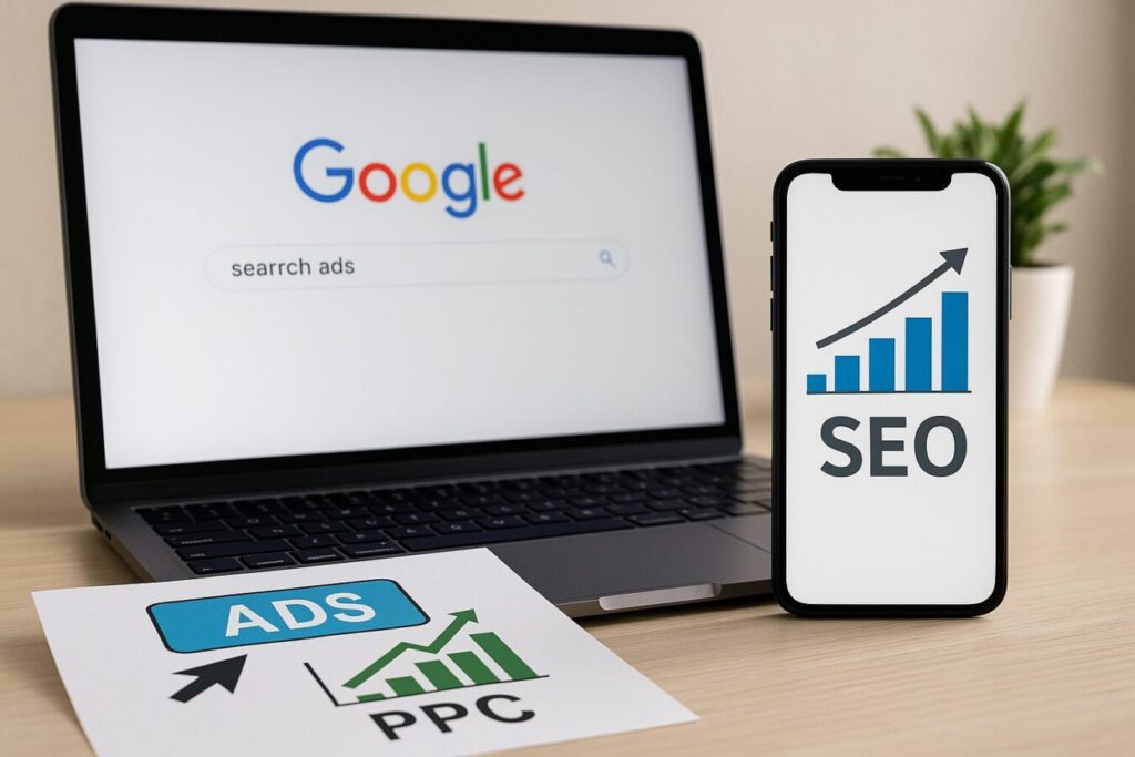 Καμπάνιες Google Ads και Landing Pages με SEO bluemind.gr