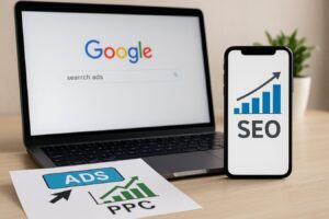 Καμπάνιες Google Ads και Landing Pages με SEO bluemind.gr