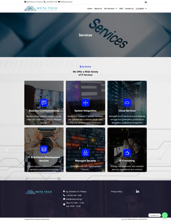 Κατασκευή Ιστοσελίδας WordPress για εταιρεία τεχνολογίας 2 κατασκευη ιστοσελιδας για εταιρεια τεχνολογιας bluemind.gr